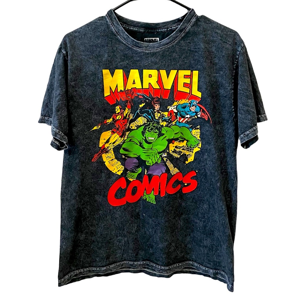 grey marvel comics shirt
